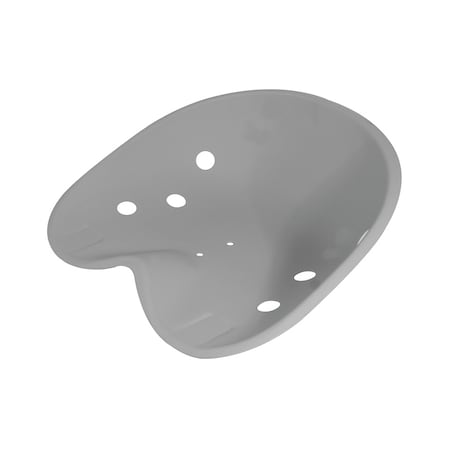 A & I Products Pan Seat, Steel, Flip Back Style 19" x16" x6" A-C5NN400AE